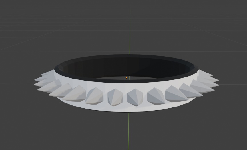 Low Poly Spikey Collar