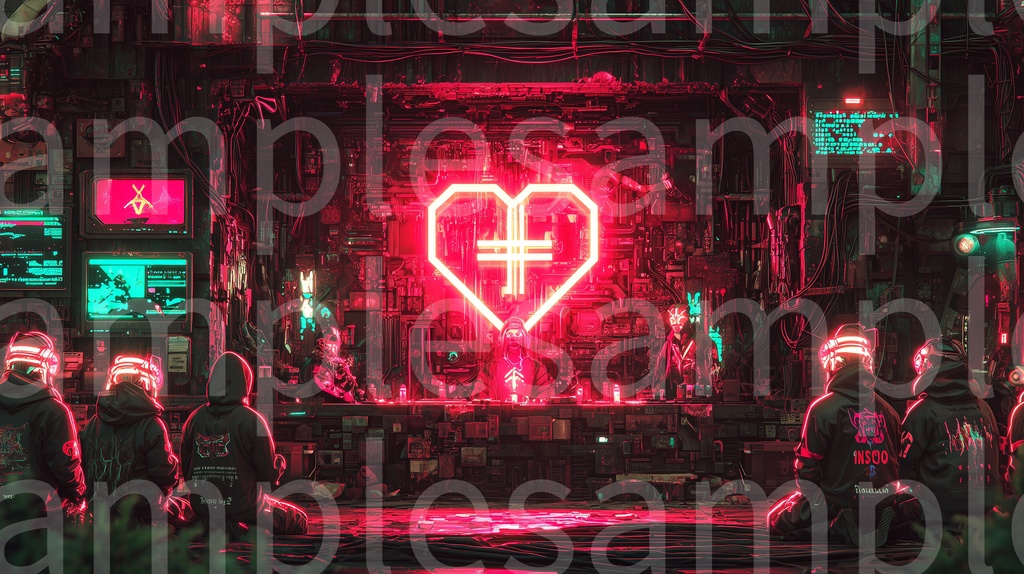 【無料版/3枚+NPC】サイバーパンク・退廃スラム背景素材