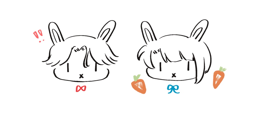 ぶぜまつうさぎのクリアトレイ