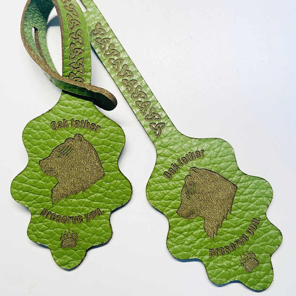 ハルシンモチーフ 本革ラゲッジ風タグ