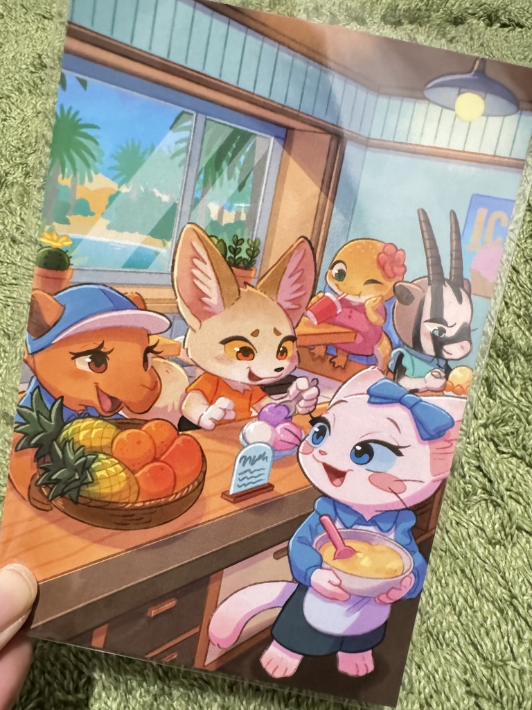 「オアシスなカフェ」ポストカード