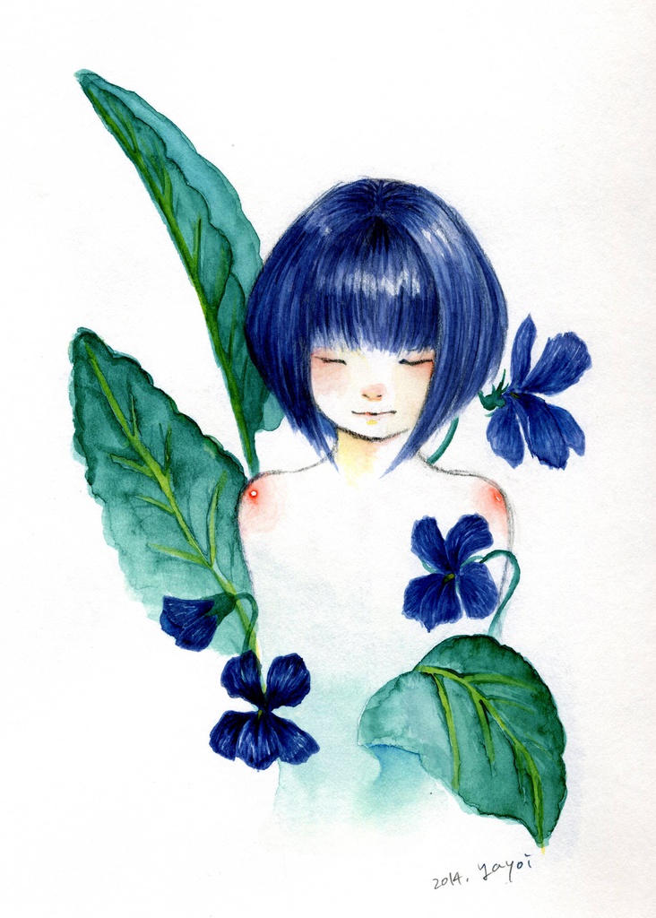 缶バッチ スミレ