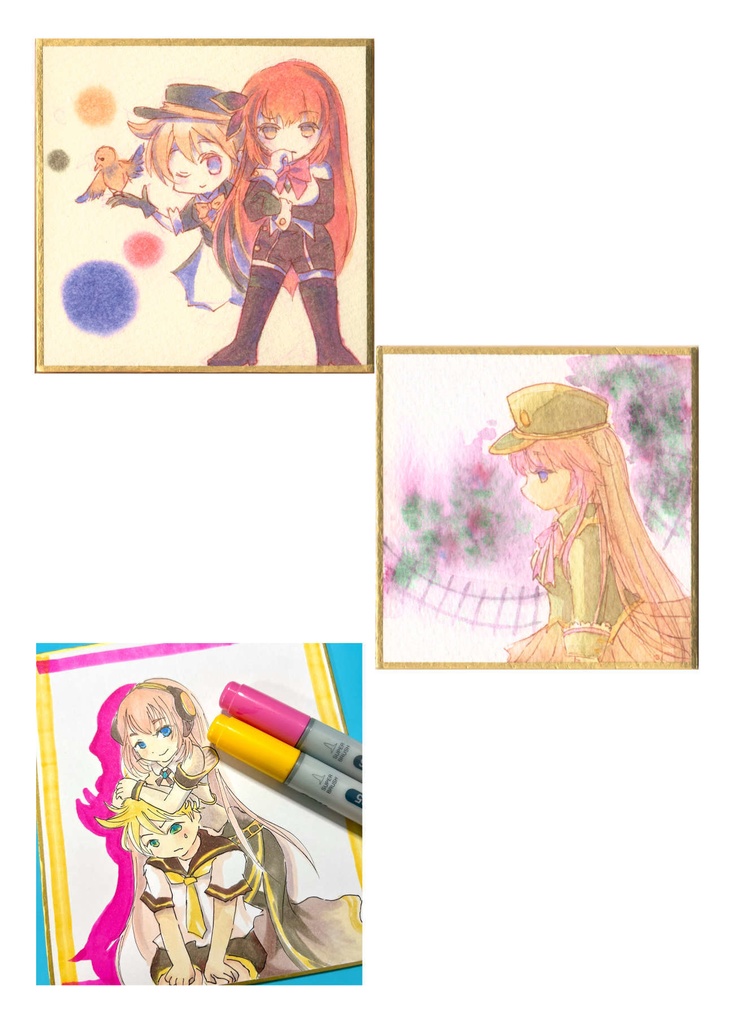 【新刊セット】Vocaloid square drawing