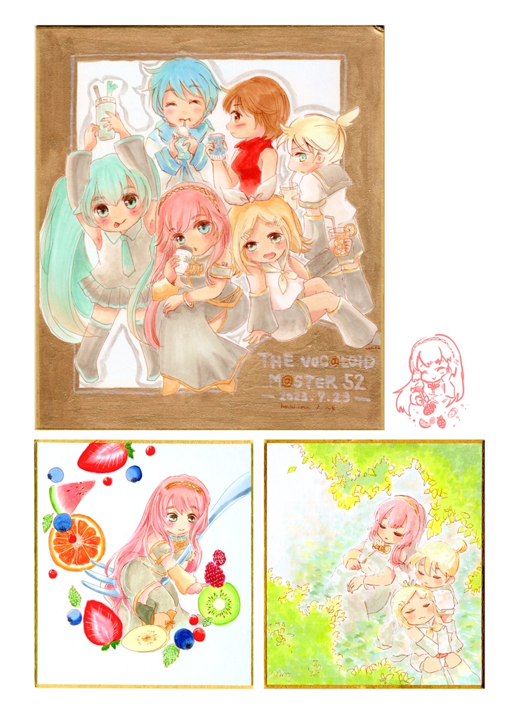 【新刊セット】Vocaloid square drawing