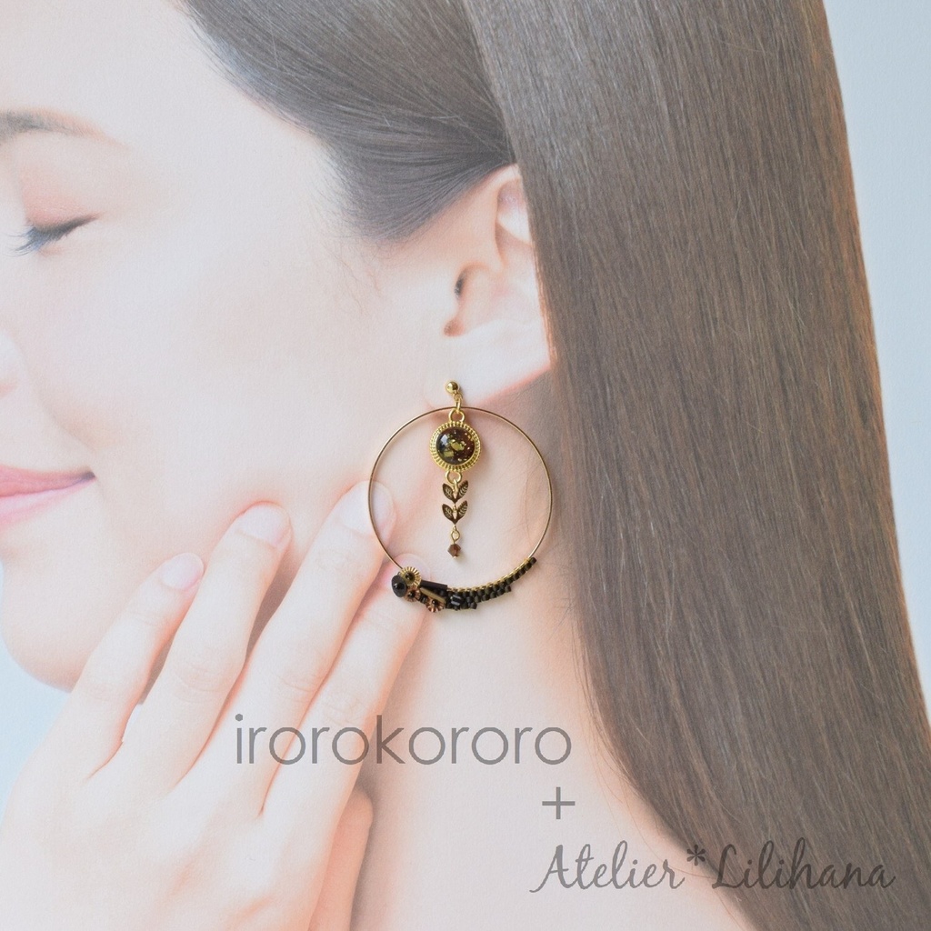 コラボ【水紋重ねの耳飾り】〜伊達組