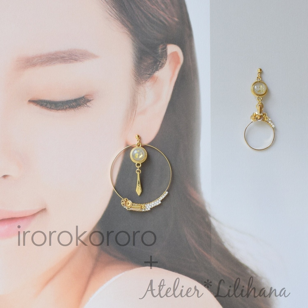 コラボ【水紋重ねの耳飾り】〜伊達組