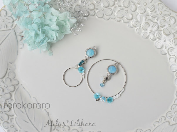 コラボ【水紋重ねの耳飾り】〜沖田組