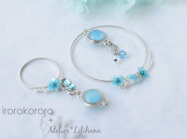 コラボ【水紋重ねの耳飾り】〜沖田組