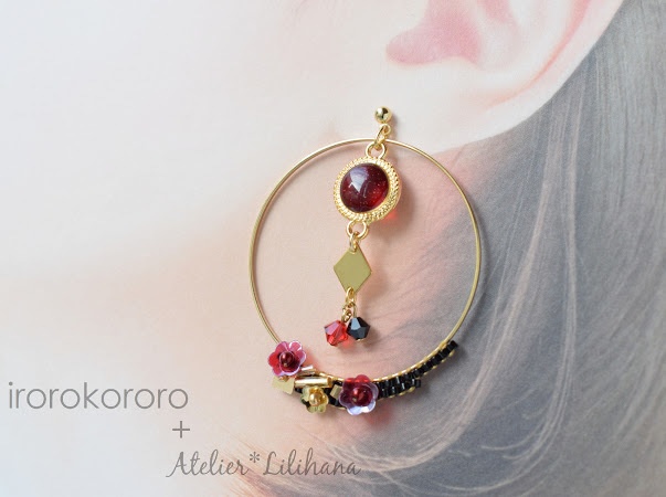 コラボ【水紋重ねの耳飾り】〜沖田組