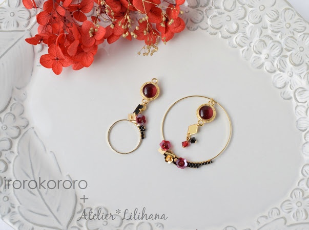 コラボ【水紋重ねの耳飾り】〜沖田組