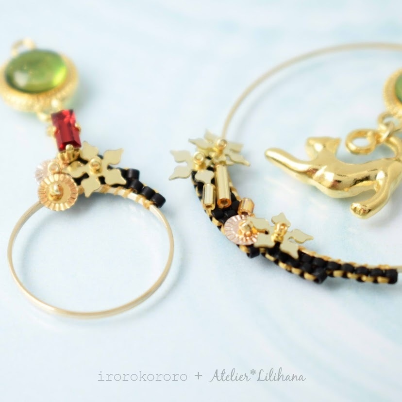 コラボ【水紋重ねの耳飾り】〜山猫組