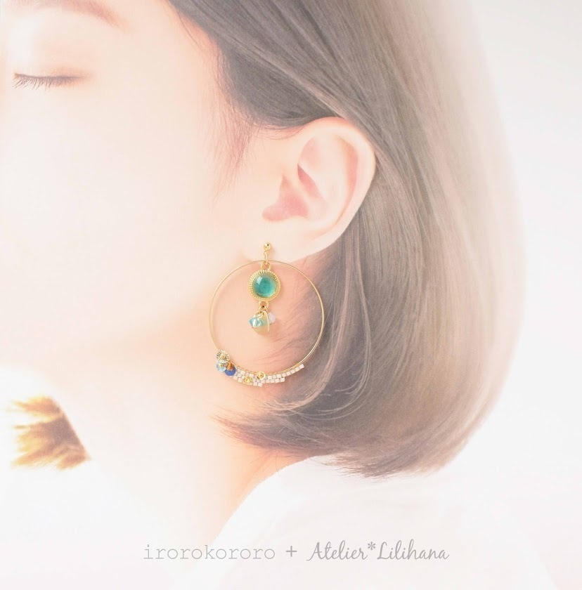 コラボ【水紋重ねの耳飾り】〜山猫組