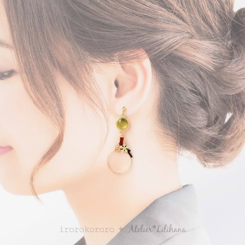 コラボ【水紋重ねの耳飾り】〜山猫組