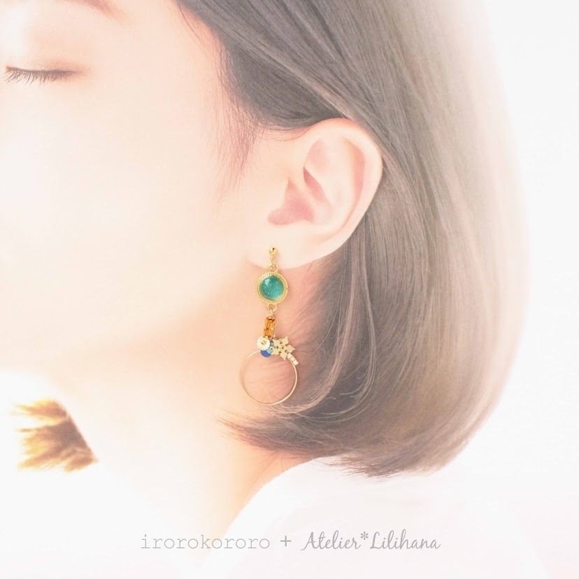 コラボ【水紋重ねの耳飾り】〜山猫組