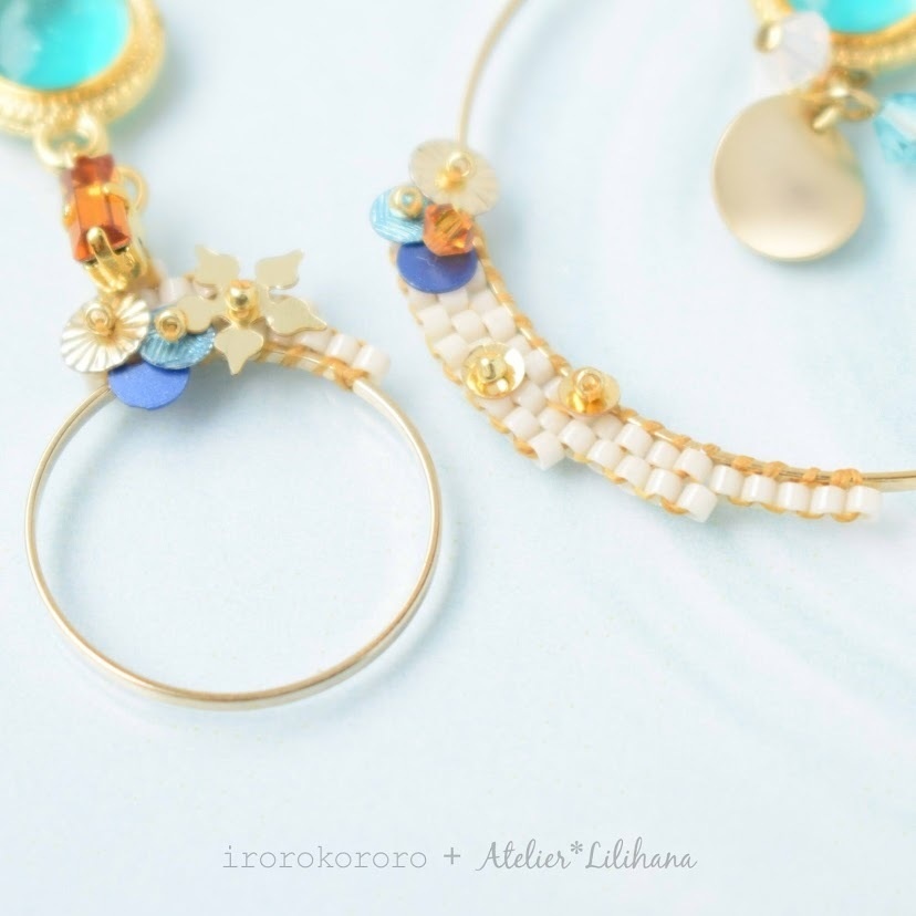 コラボ【水紋重ねの耳飾り】〜山猫組