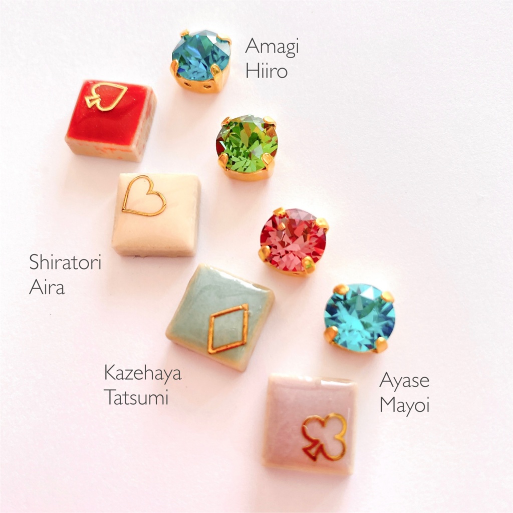 カラーリングタイルの耳飾り《STAR MAKER PRODUCTION》