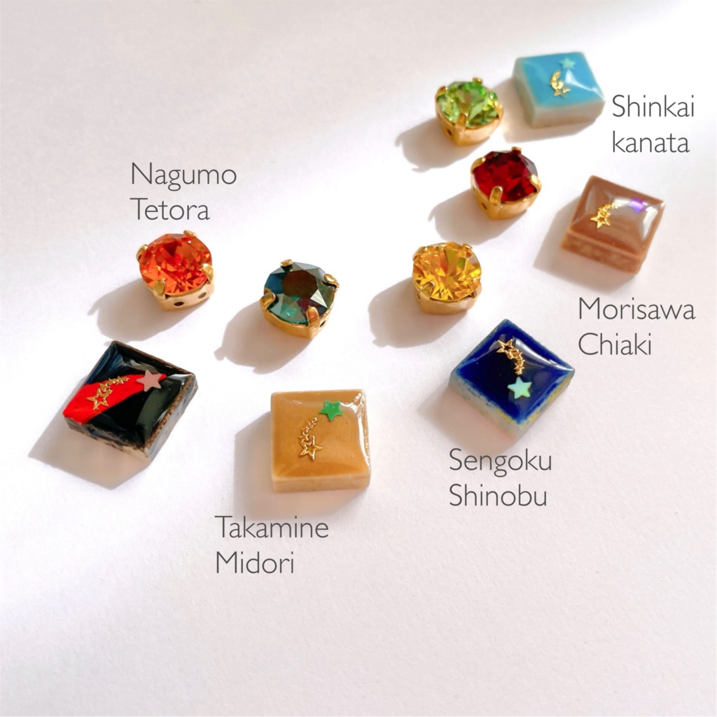 カラーリングタイルの耳飾り《STAR MAKER PRODUCTION》