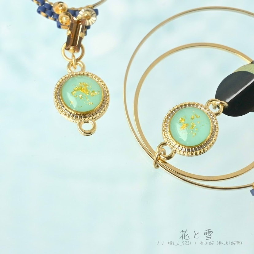 【コラボ】水紋重ねの耳飾り〜粟田口派