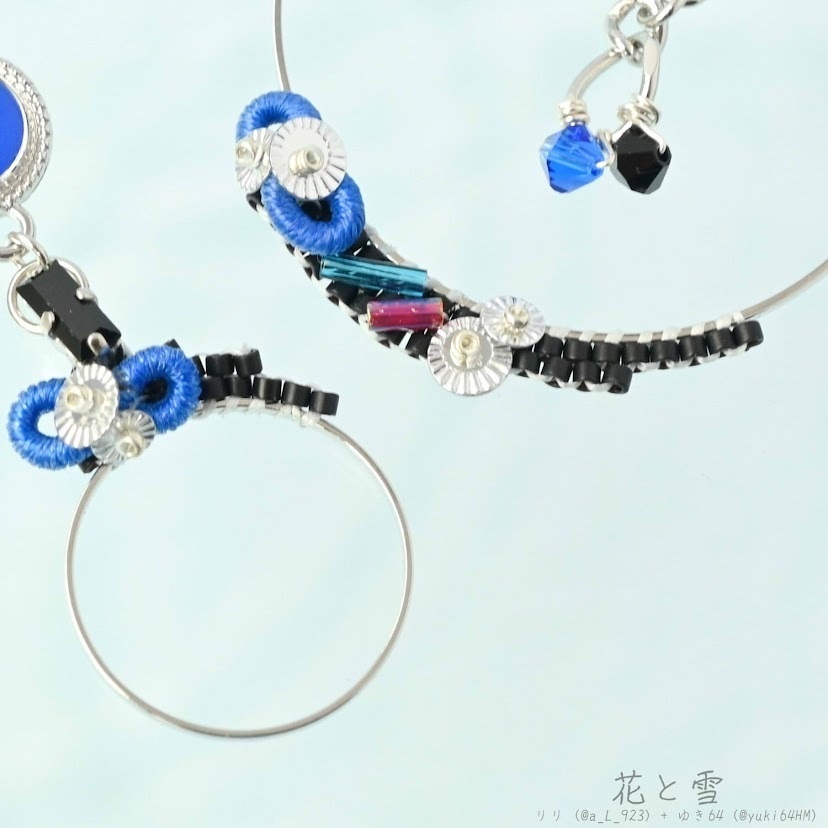 【コラボ】水紋重ねの耳飾り〜古備前