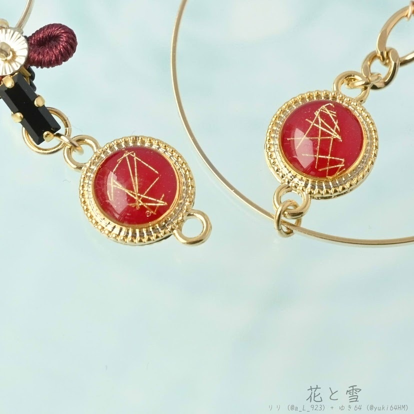 【コラボ】水紋重ねの耳飾り〜古備前