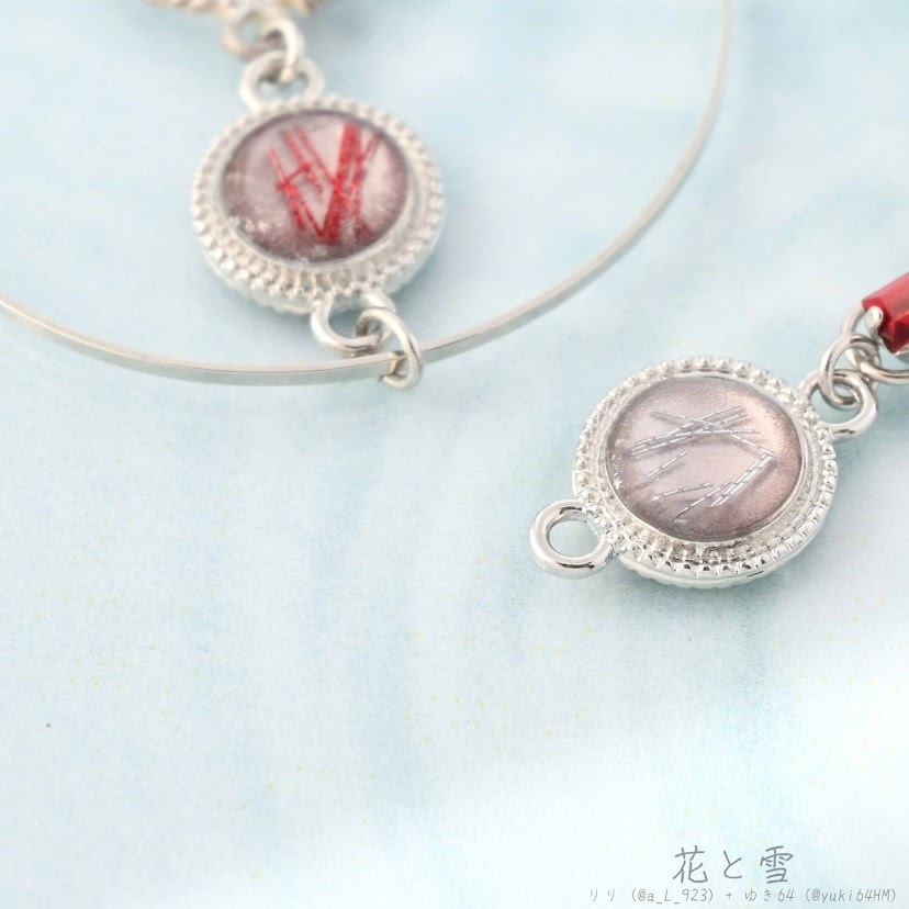 【コラボ】水紋重ねの耳飾り〜一文字