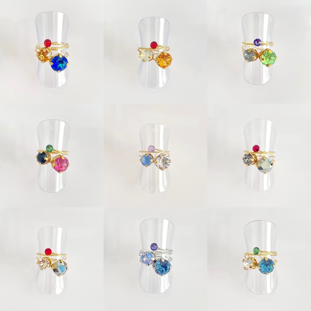 スリーカラーのダブルリング①