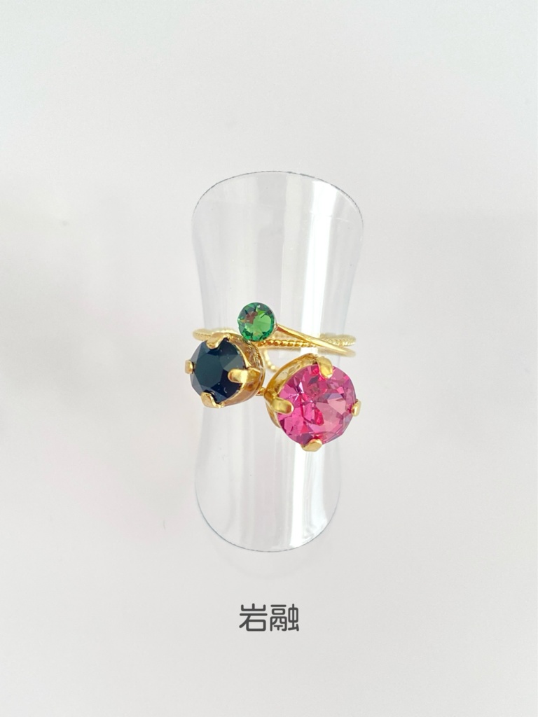 スリーカラーのダブルリング①