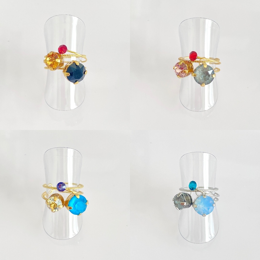 スリーカラーのダブルリング④