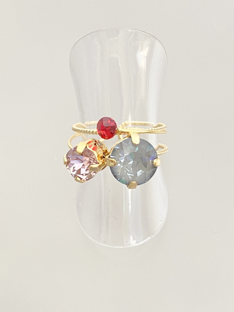 スリーカラーのダブルリング④