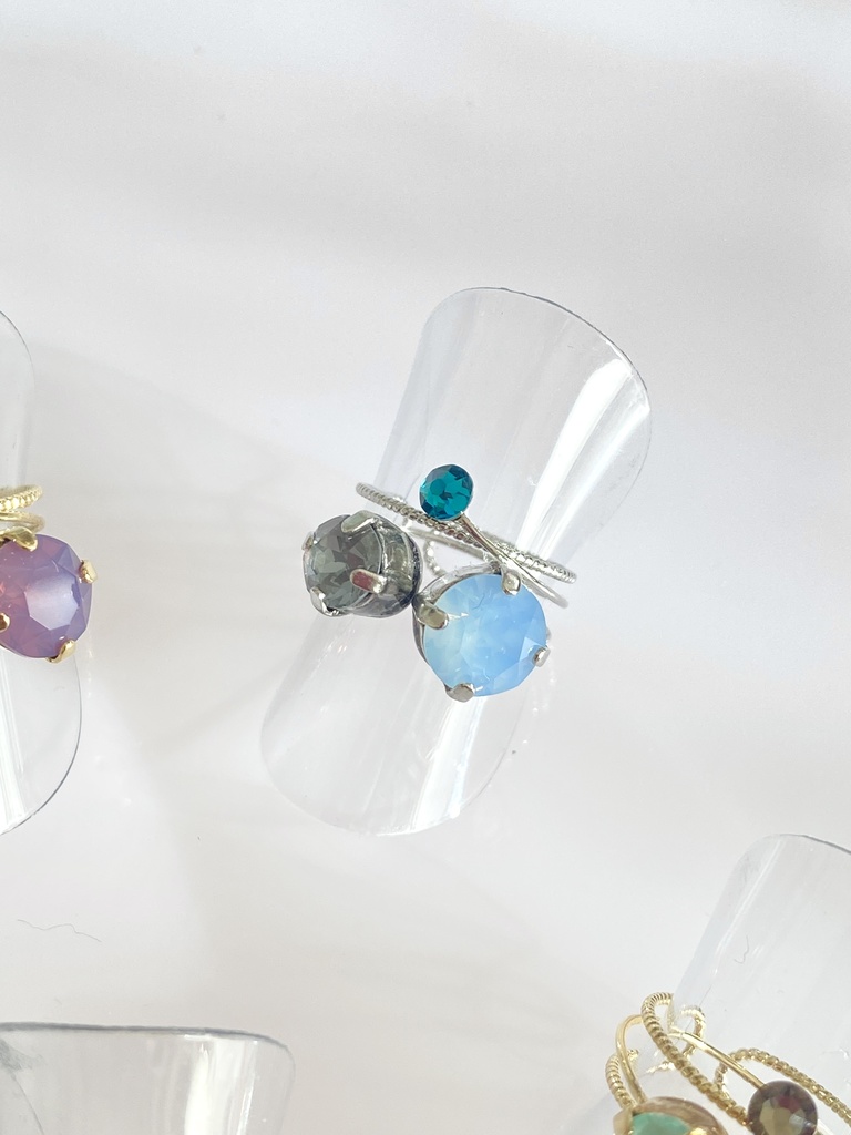 スリーカラーのダブルリング④