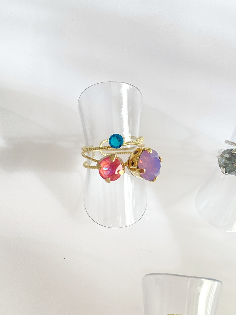 スリーカラーのダブルリング⑤