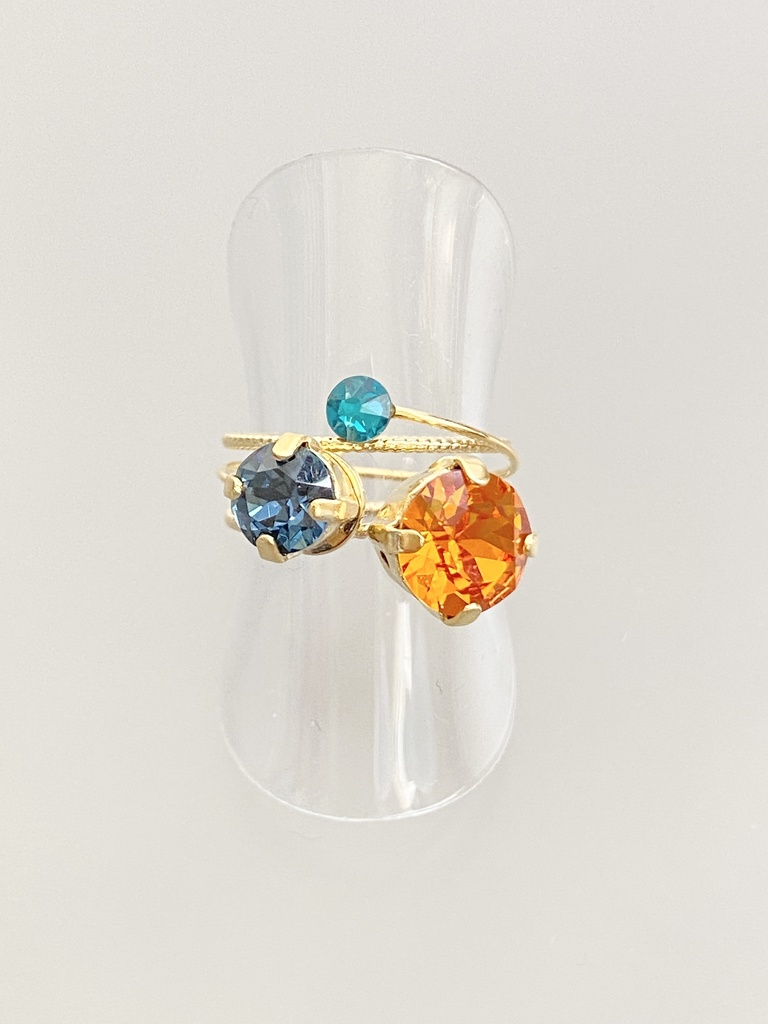 スリーカラーのダブルリング⑤