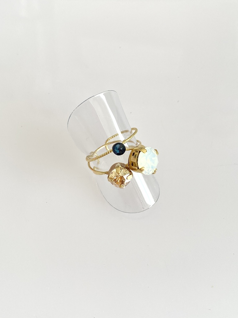 スリーカラーのダブルリング⑦