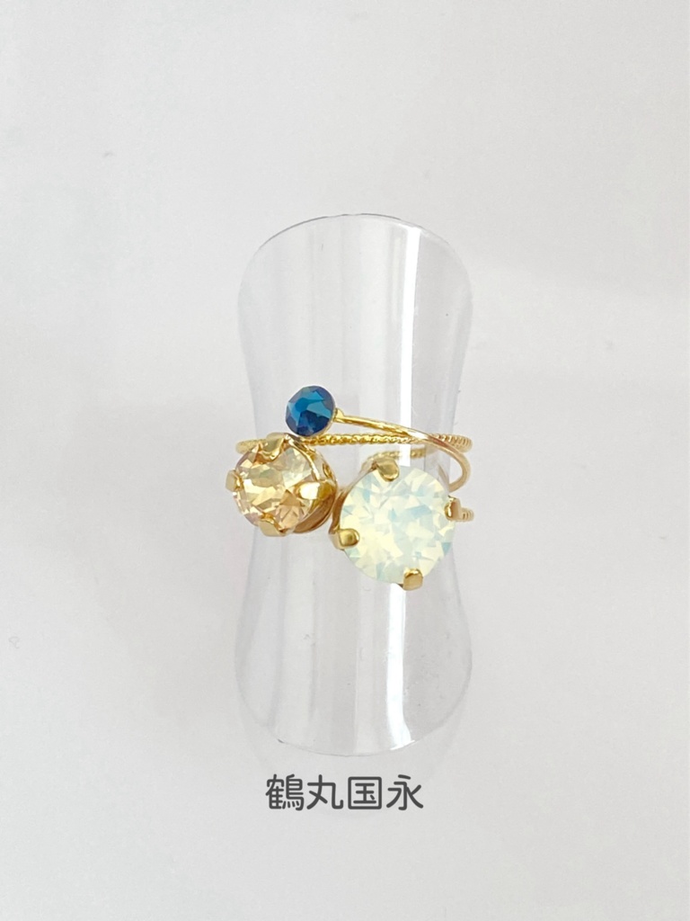 スリーカラーのダブルリング⑦