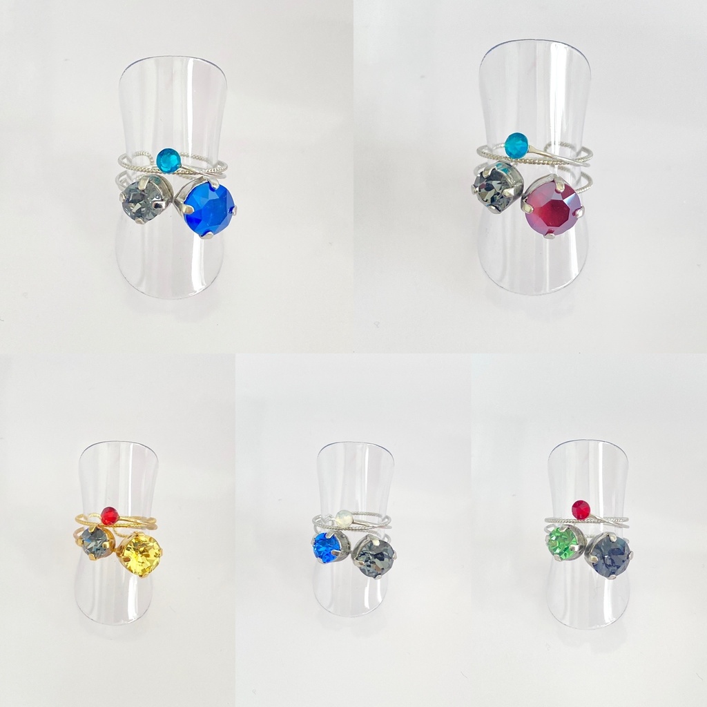 スリーカラーのダブルリング⑧