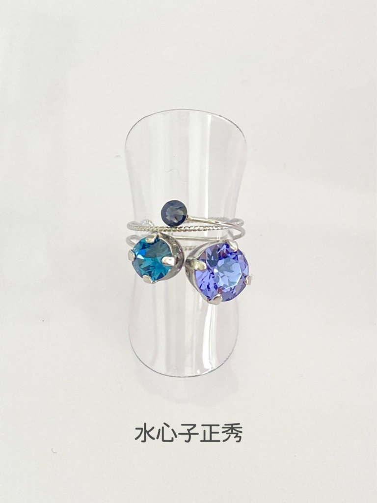 スリーカラーのダブルリング⑨