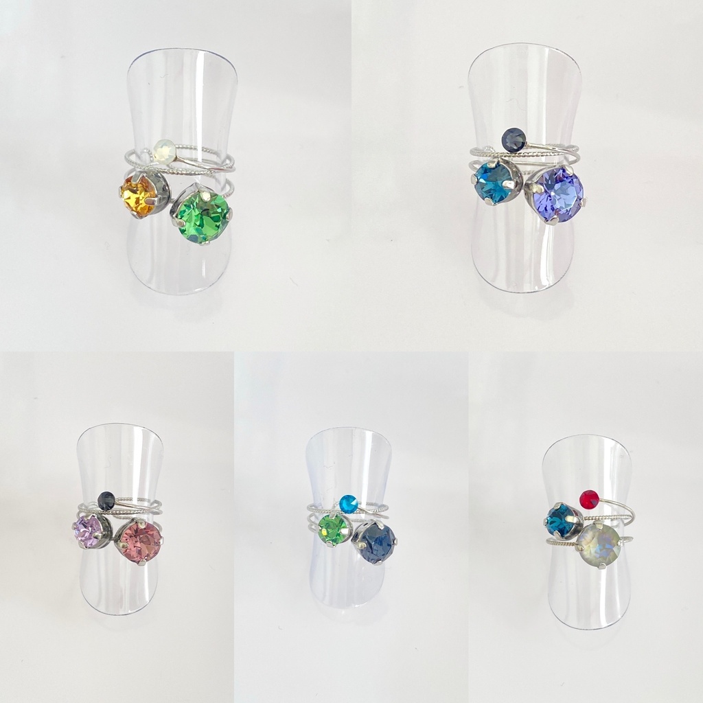 スリーカラーのダブルリング⑨