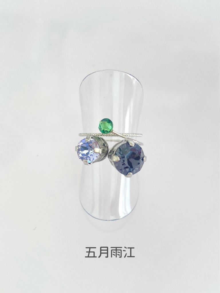 スリーカラーのダブルリング⑩