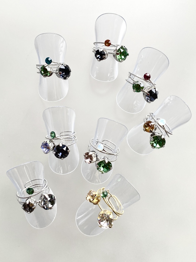 スリーカラーのダブルリング⑪