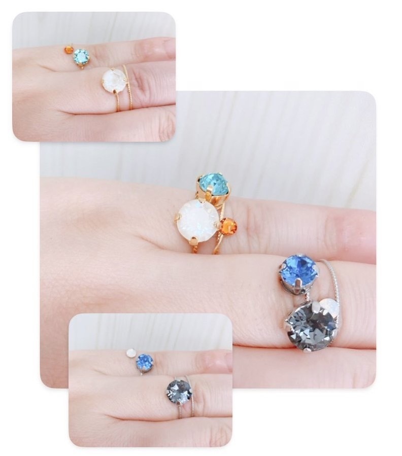 スリーカラーのダブルリング⑫