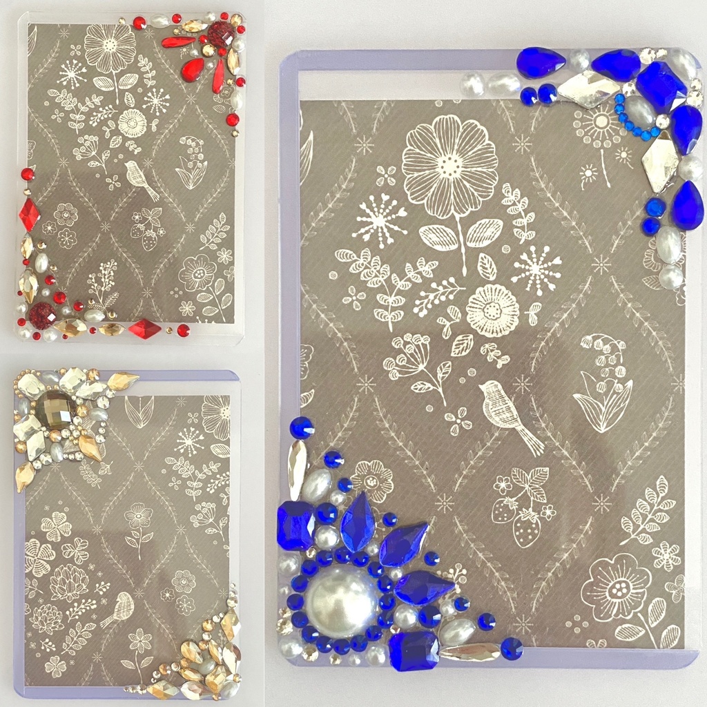 【トレカ用】ラインストーンのデコケース(お試し価格)