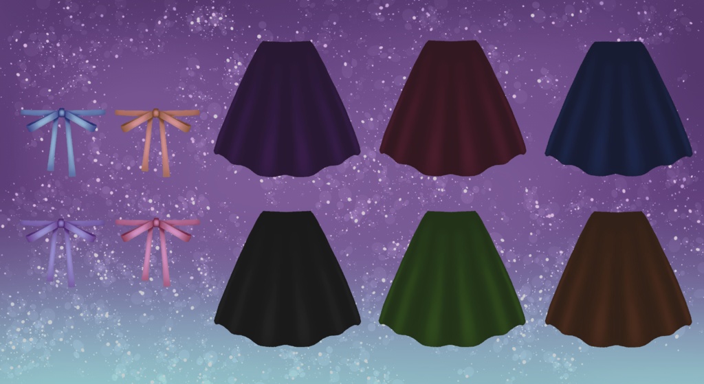 Outfit 3 - 10 Skirt colors - 7 Belt colors