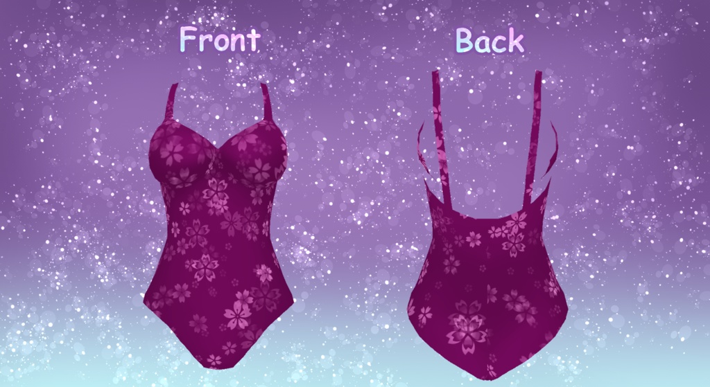 Swimsuit - 26 Color Variations- 4 Versions