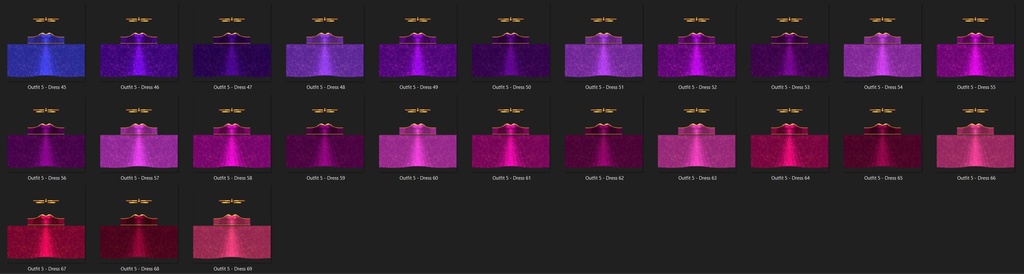 Outfit 5 - 69 Color Variations