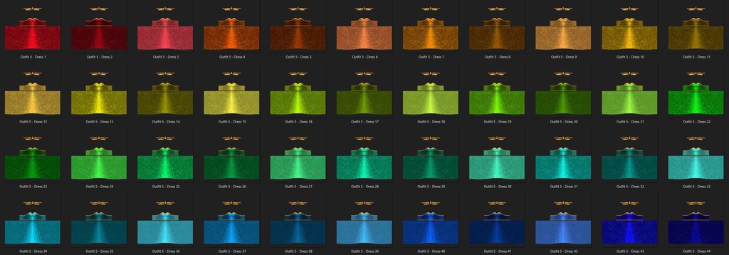 Outfit 5 - 69 Color Variations