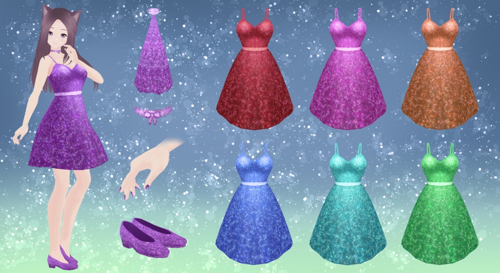 Party Outfit - 51 Color Variations