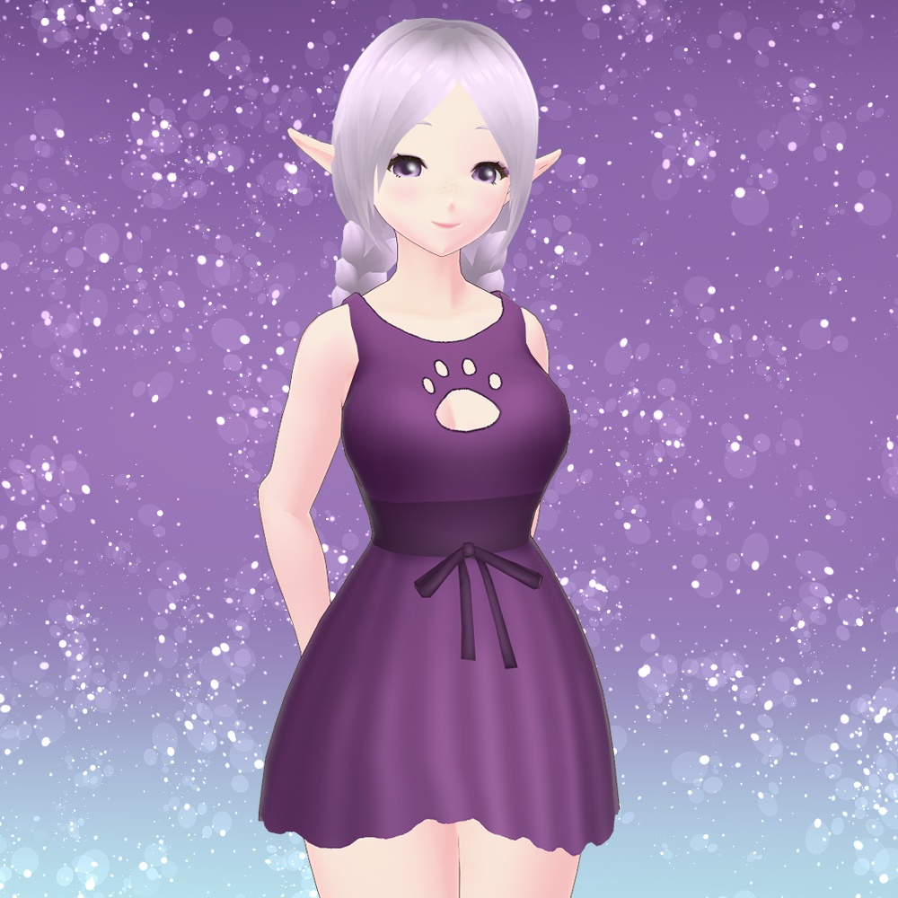 [Free] Outfit 8 - Cat Dress (59 color variations)