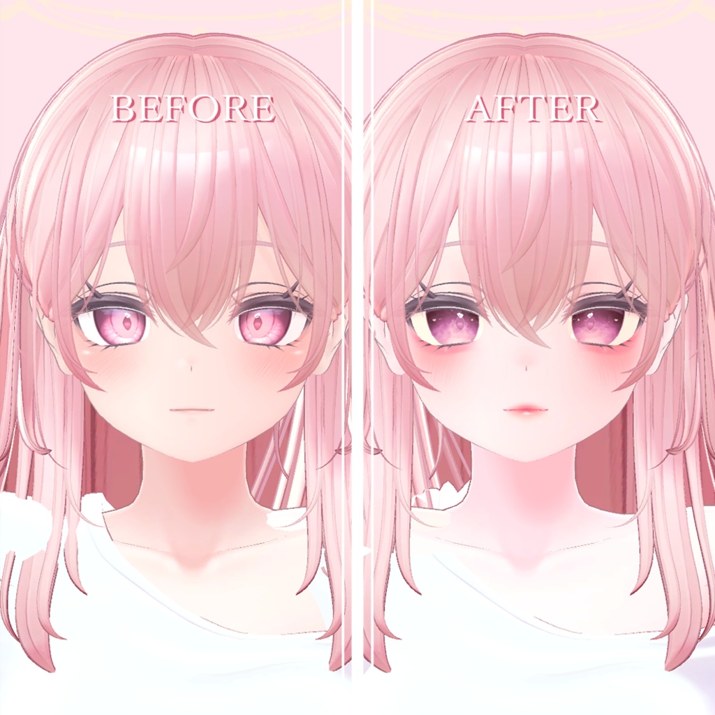 【セレスティアSelestia】🤍シンプルメイク&瞳🤍【テクスチャ】