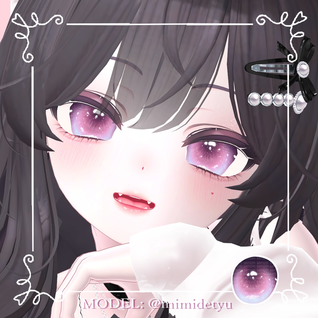 【マヌカManuka】🩵かわいいメイク&瞳🩷【テクスチャ】