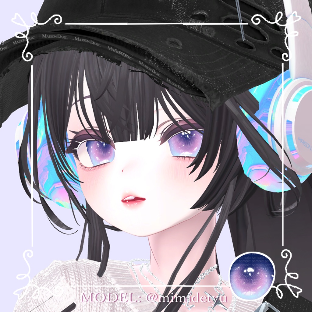 【マヌカManuka】🩵かわいいメイク&瞳🩷【テクスチャ】